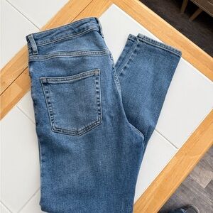 Forever 21 Blue Button-Fly Jeans